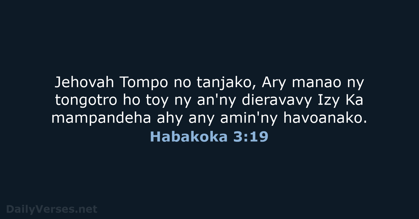 Habakoka 3:19 - MG1865