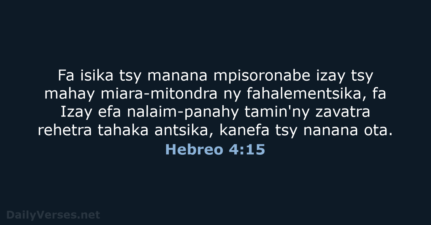Hebreo 4:15 - MG1865