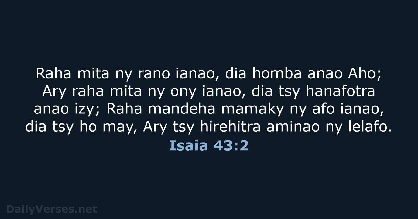 Isaia 43:2 - MG1865