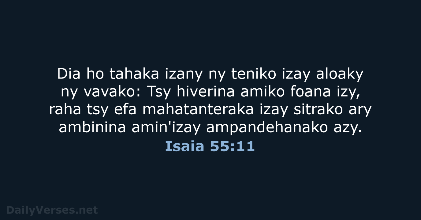 Isaia 55:11 - MG1865