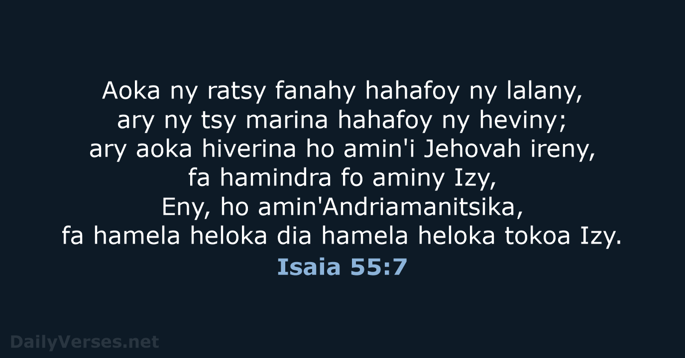 Isaia 55:7 - MG1865