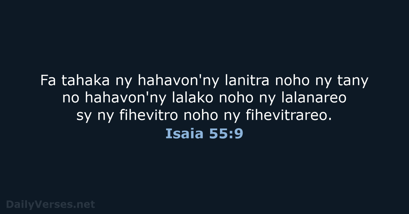 Isaia 55:9 - MG1865