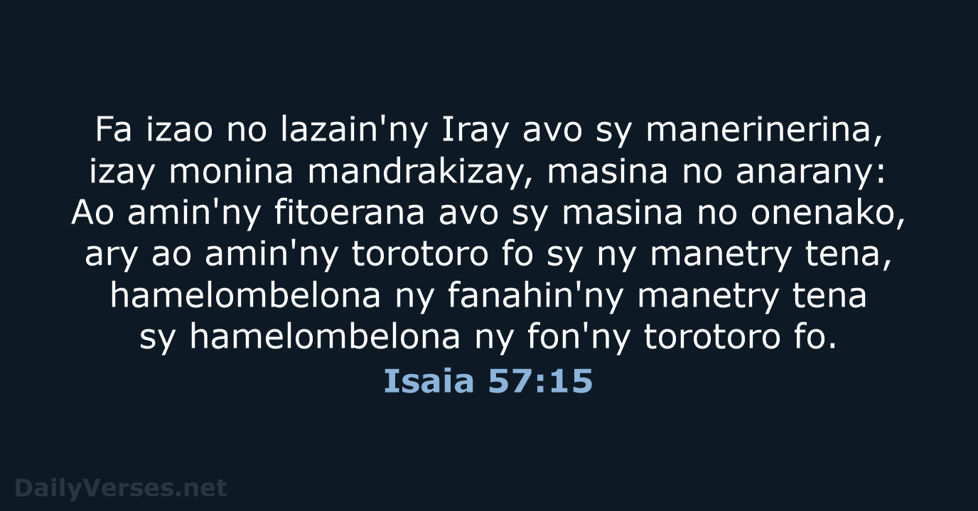 Isaia 57:15 - MG1865