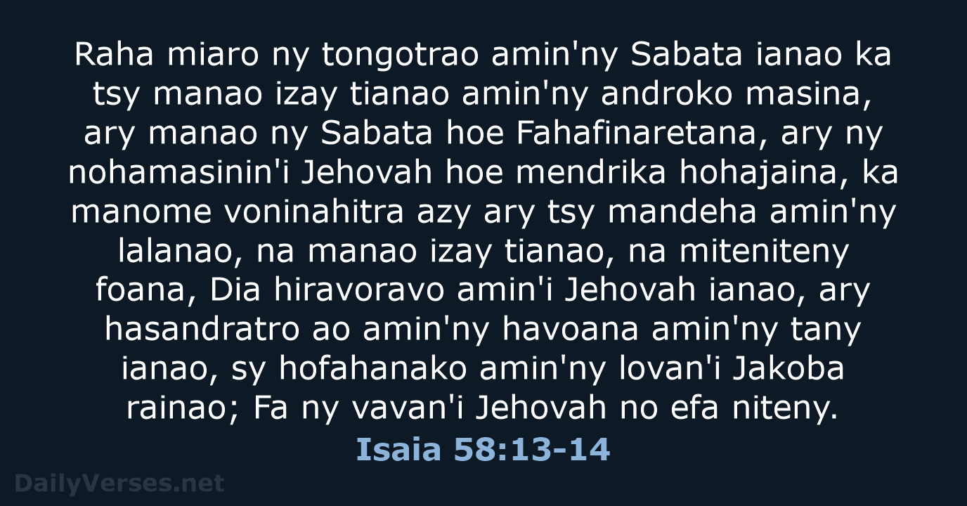 Isaia 58:13-14 - MG1865