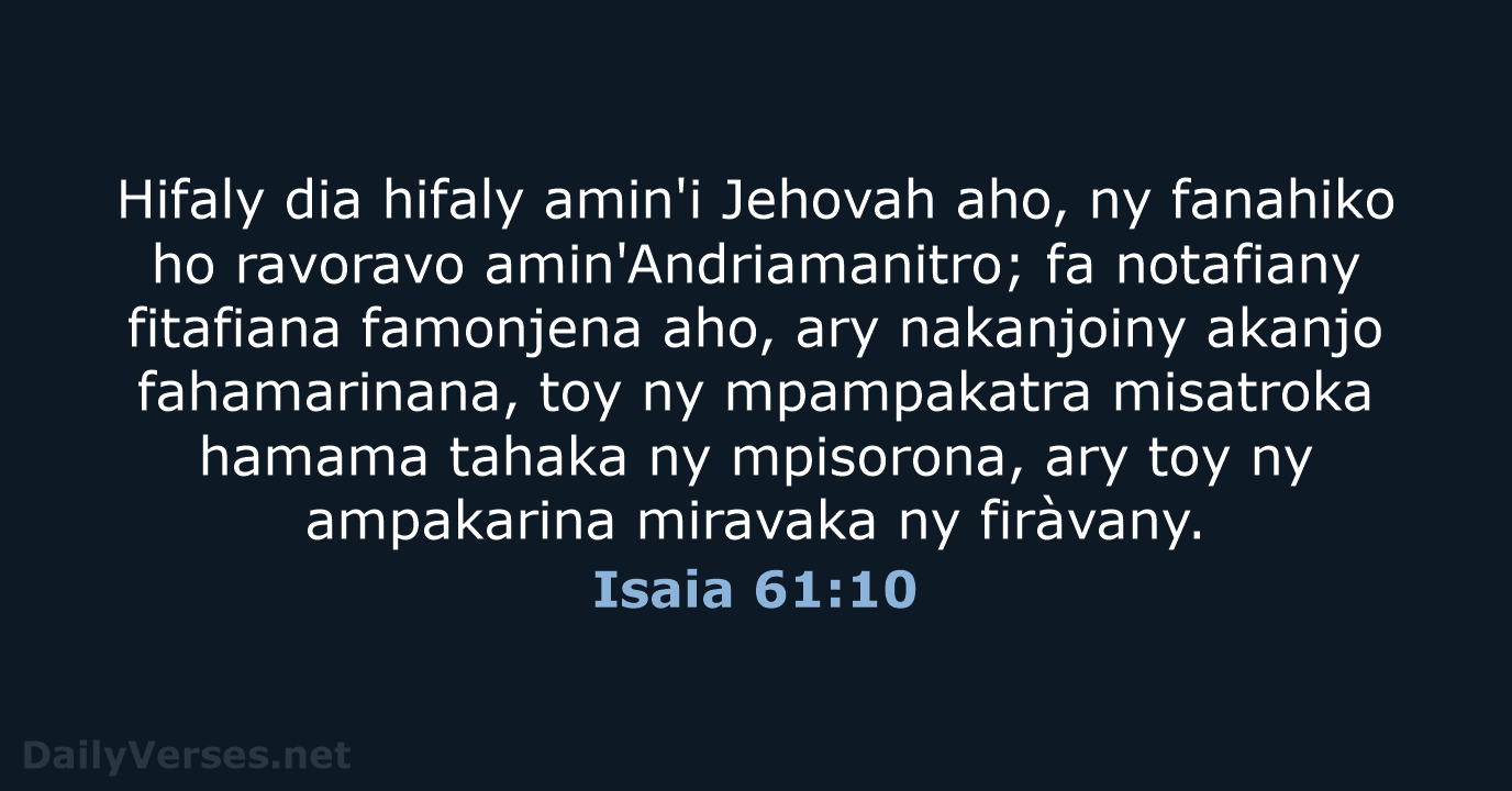 Isaia 61:10 - MG1865