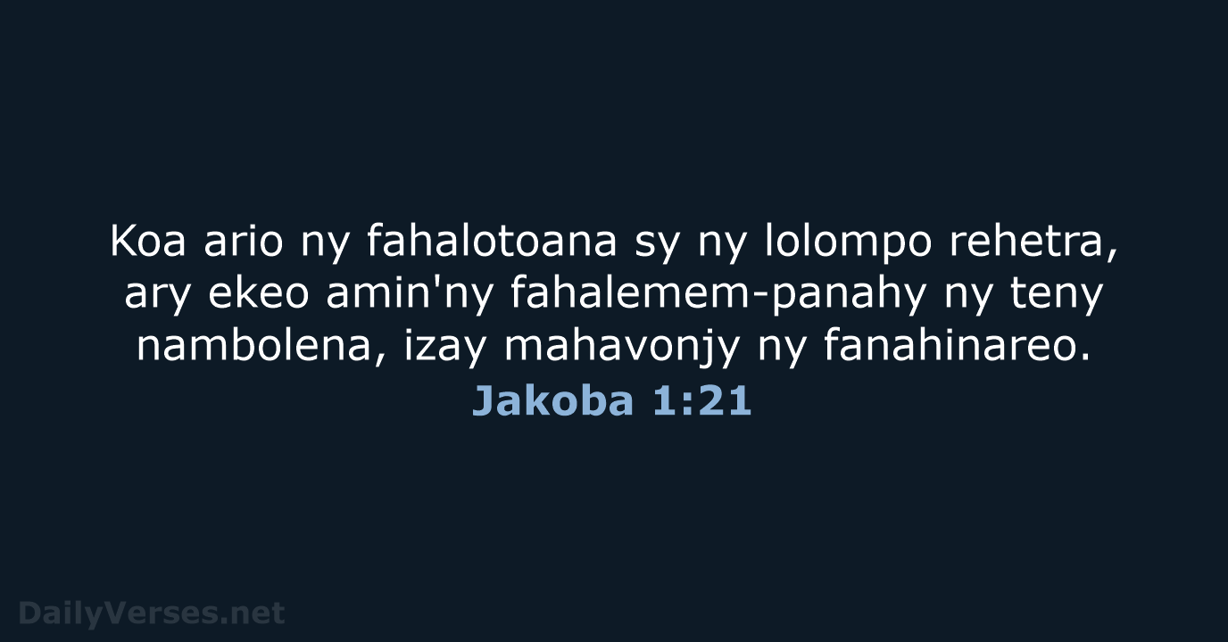 Jakoba 1:21 - MG1865
