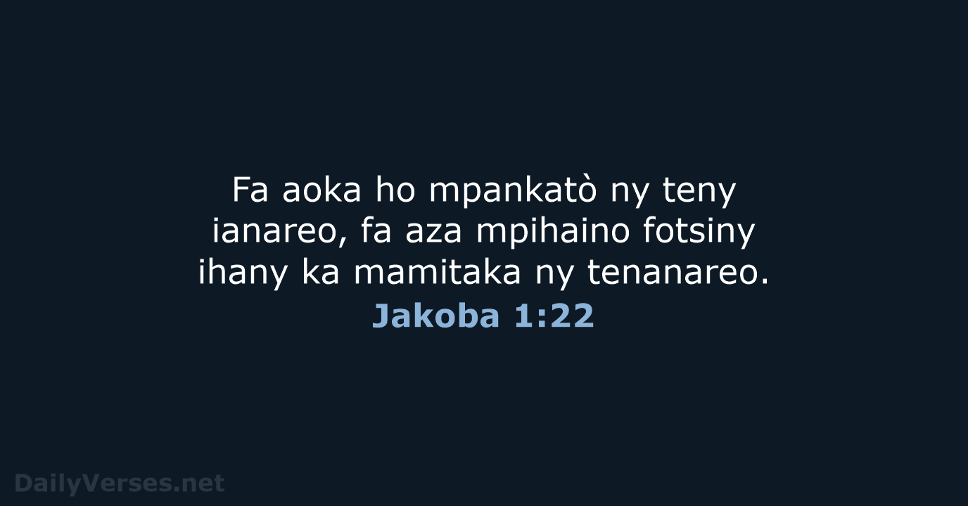 Jakoba 1:22 - MG1865