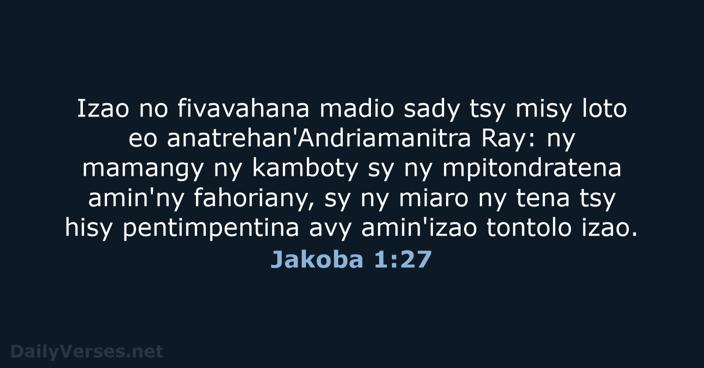 Jakoba 1:27 - MG1865