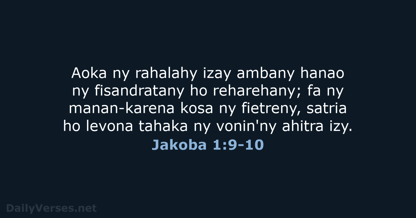 Jakoba 1:9-10 - MG1865