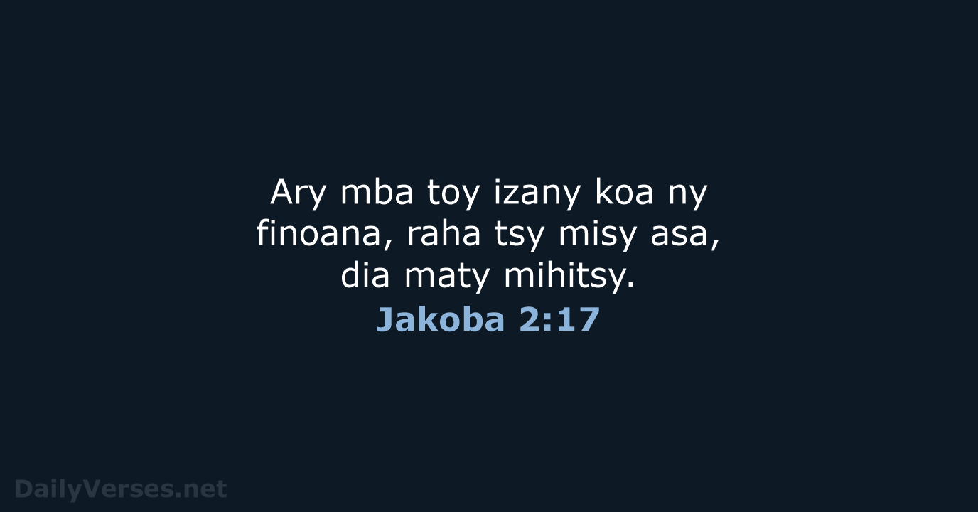 Jakoba 2:17 - MG1865