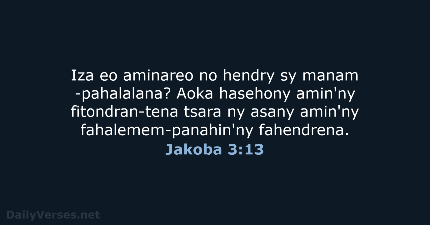 Jakoba 3:13 - MG1865