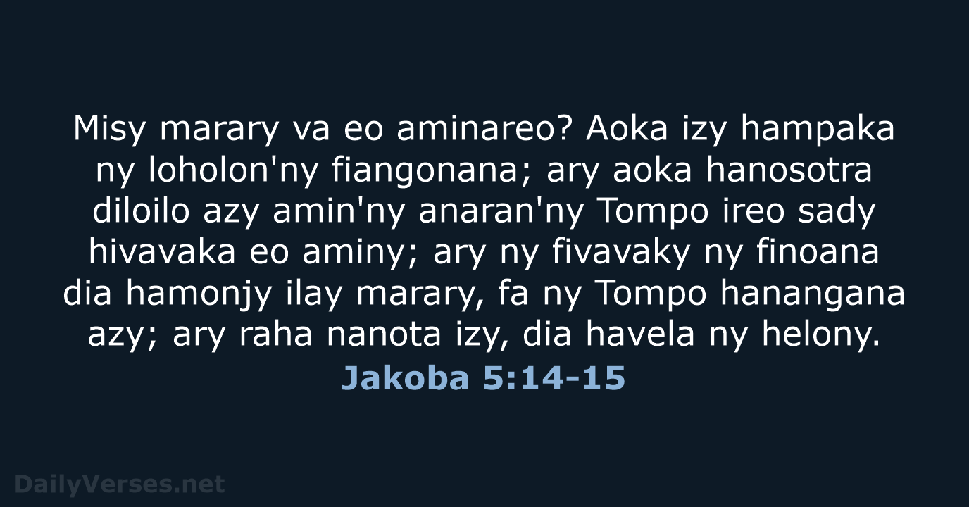 Jakoba 5:14-15 - MG1865