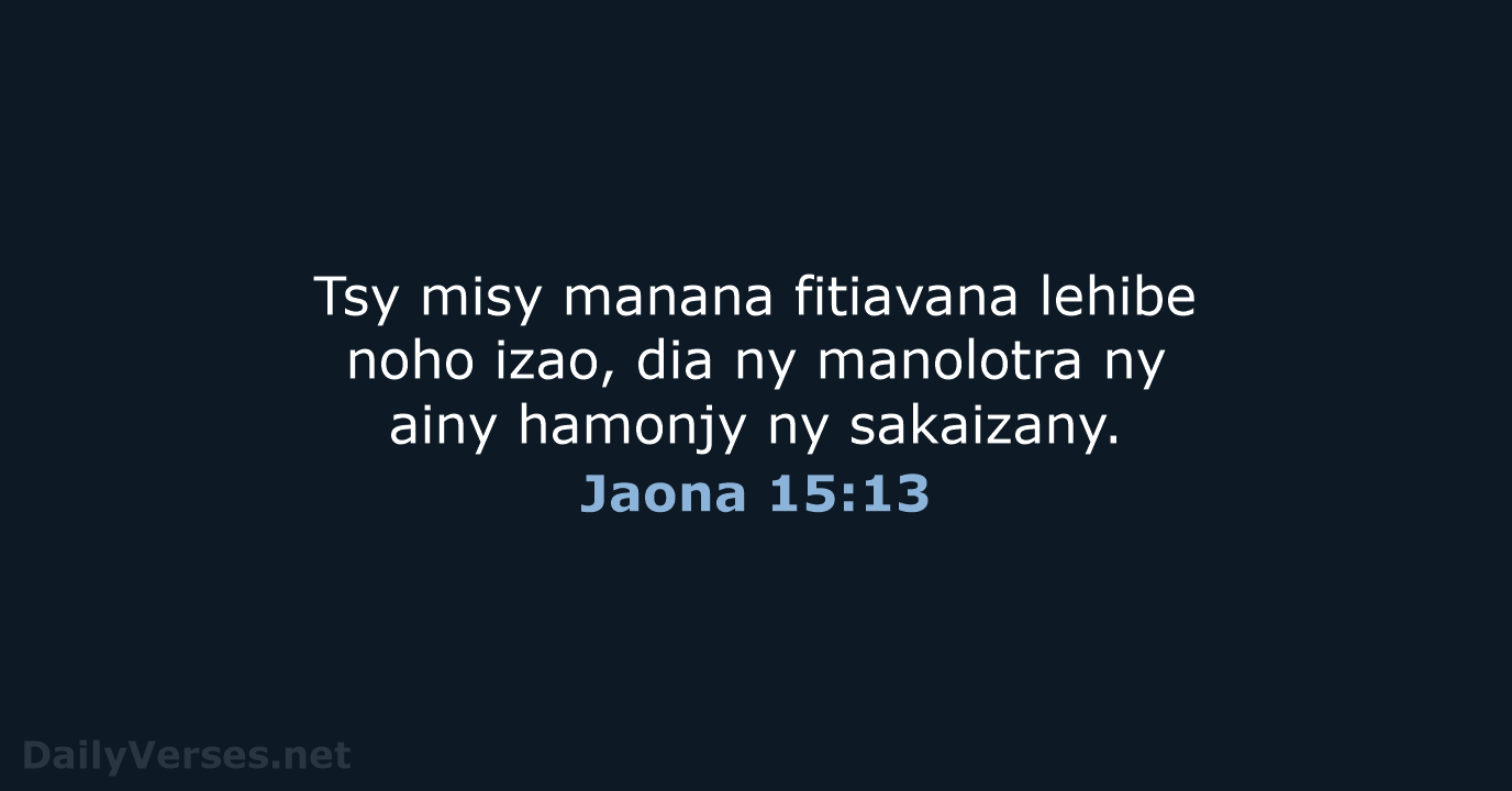 Jaona 15:13 - MG1865