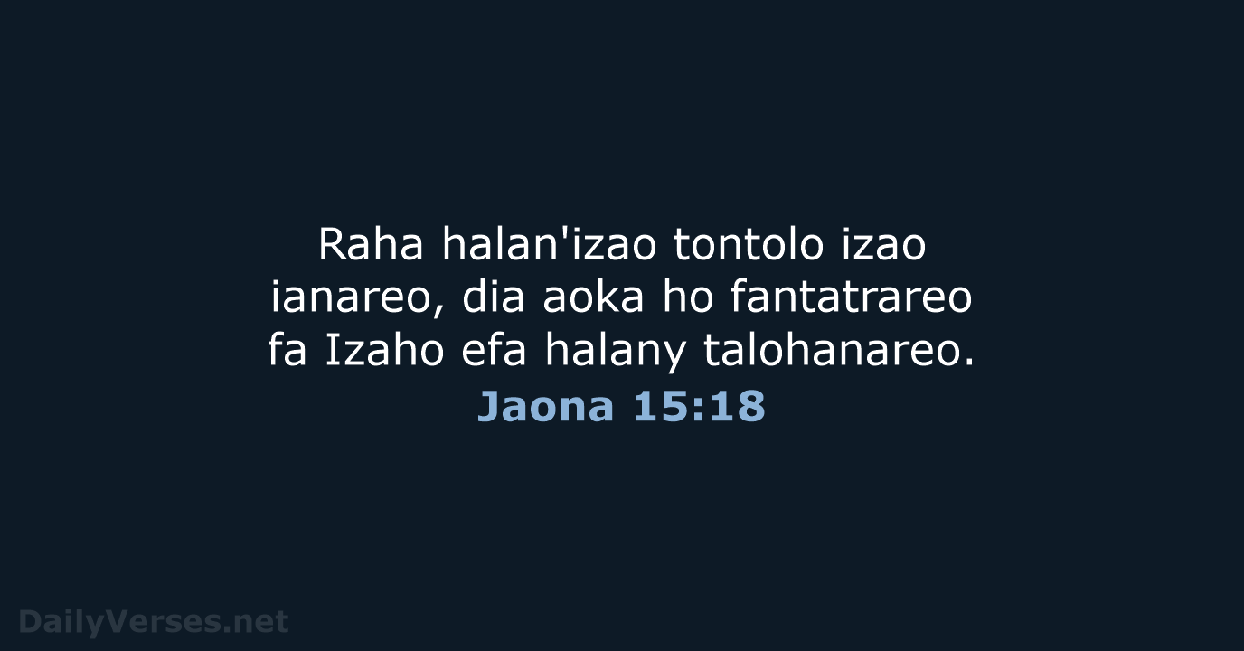 Jaona 15:18 - MG1865