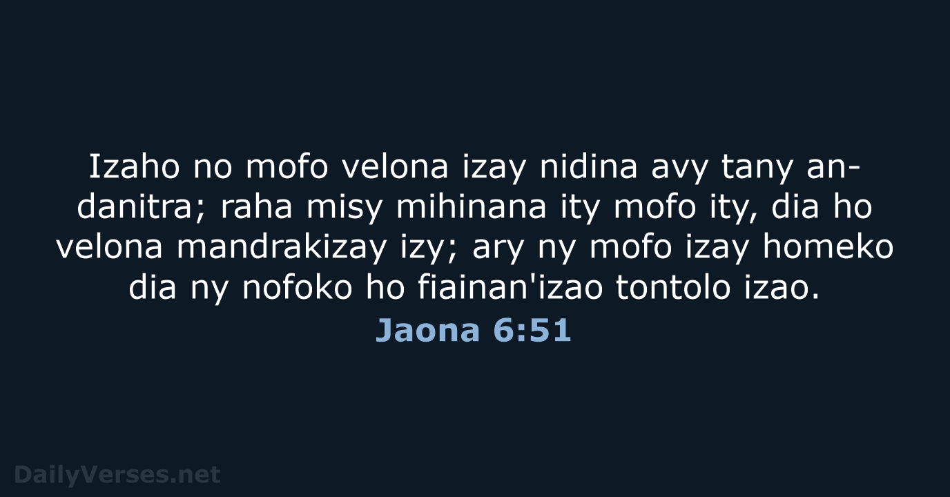 Jaona 6:51 - MG1865