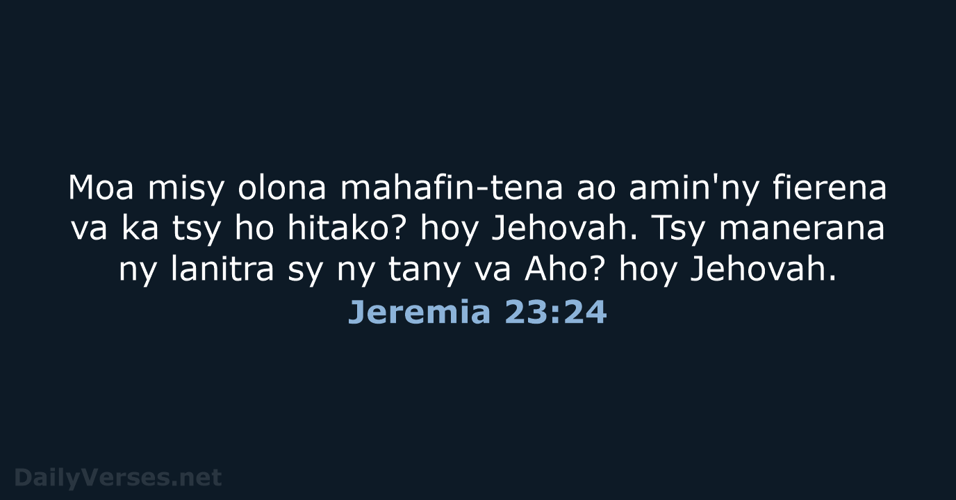 Jeremia 23:24 - MG1865