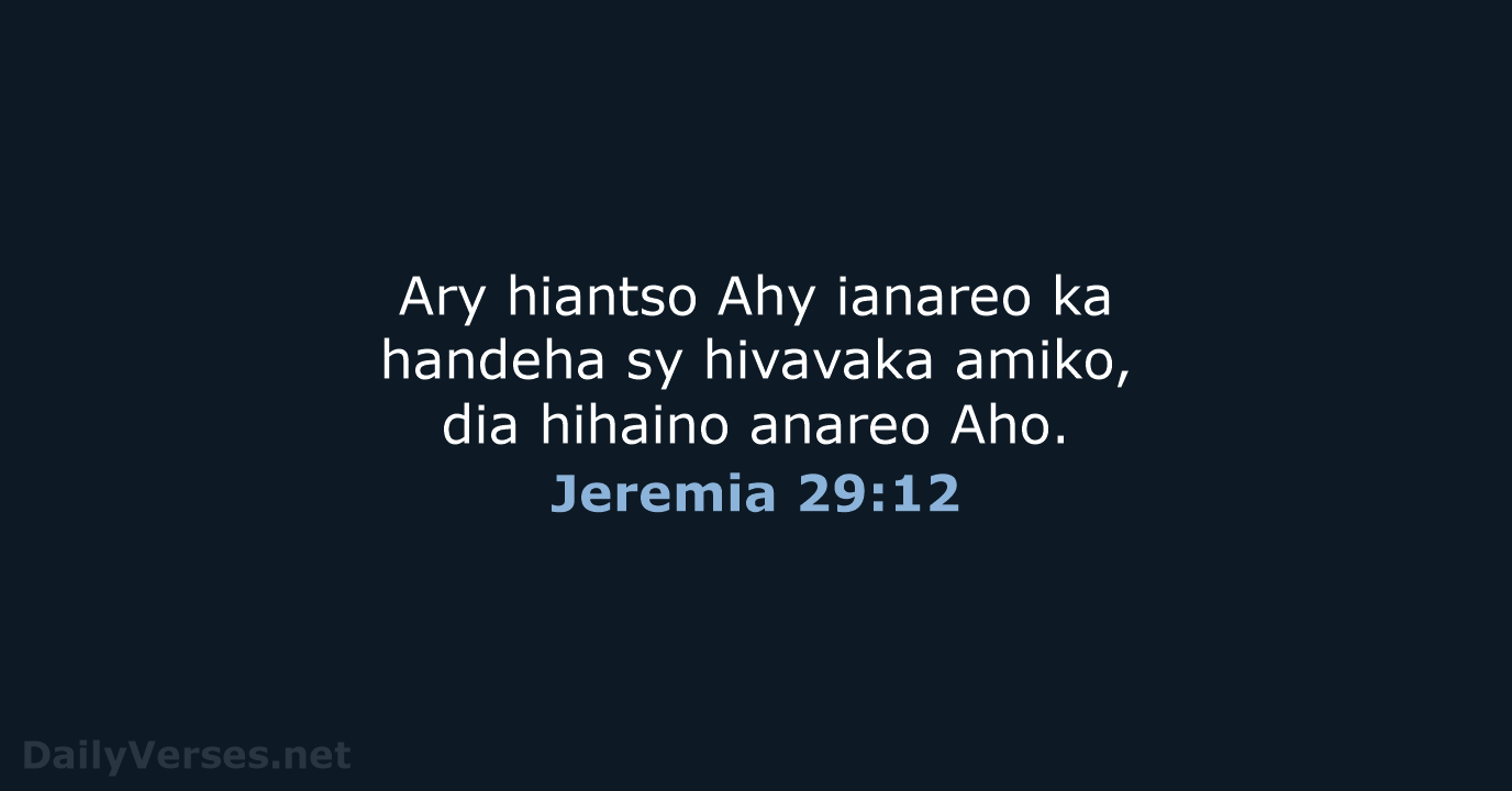 Jeremia 29:12 - MG1865