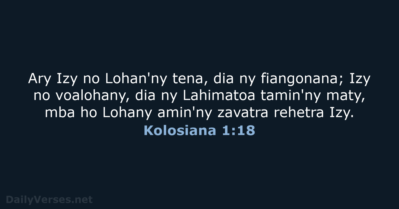 Kolosiana 1:18 - MG1865