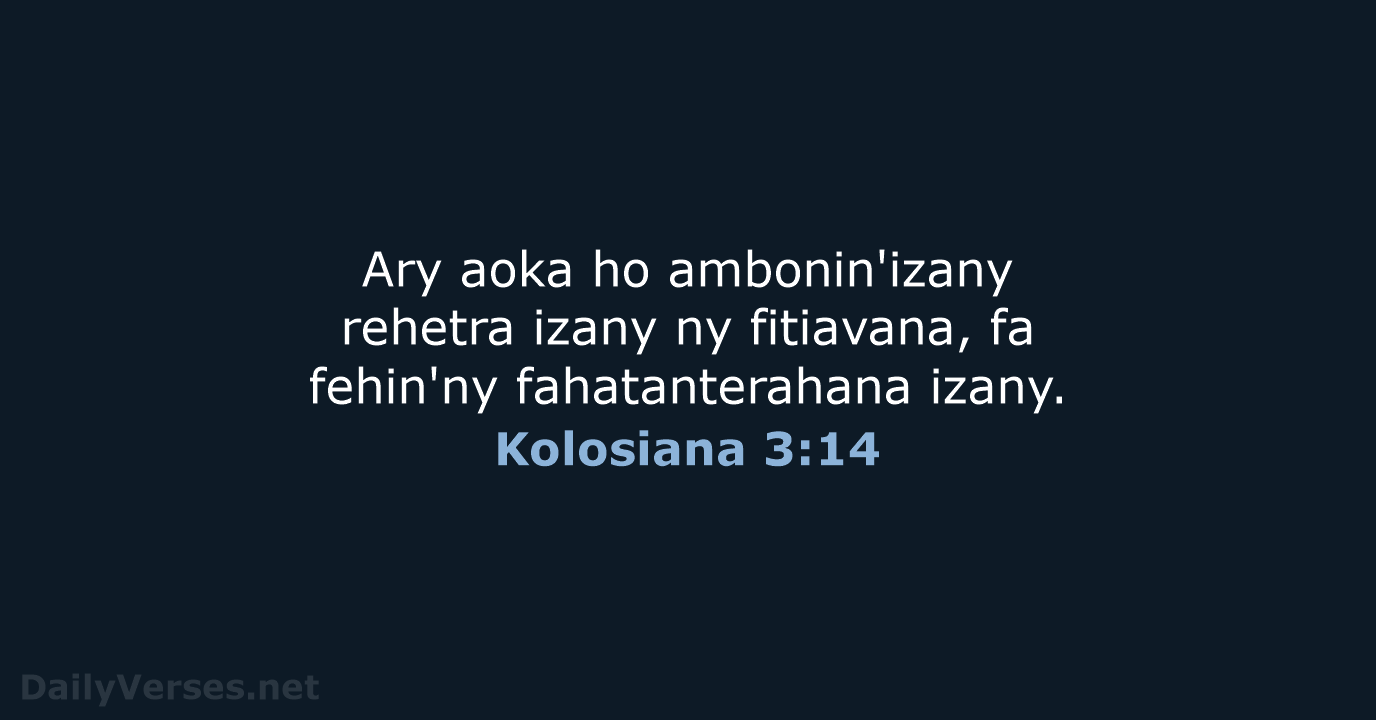 Kolosiana 3:14 - MG1865