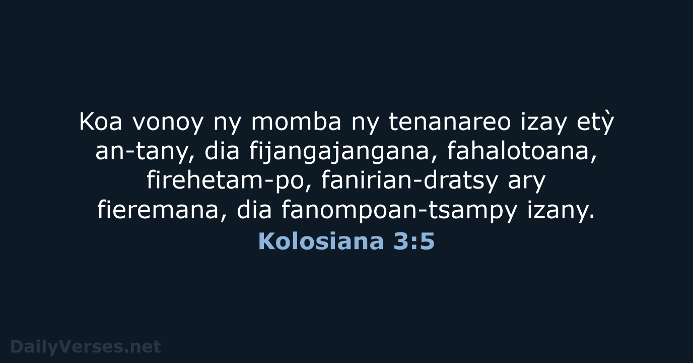 Kolosiana 3:5 - MG1865