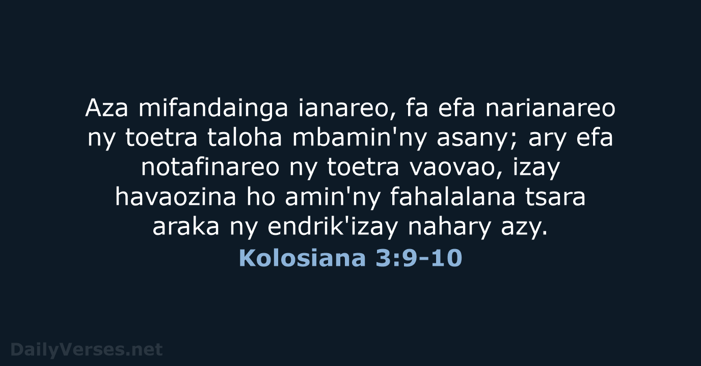 Kolosiana 3:9-10 - MG1865