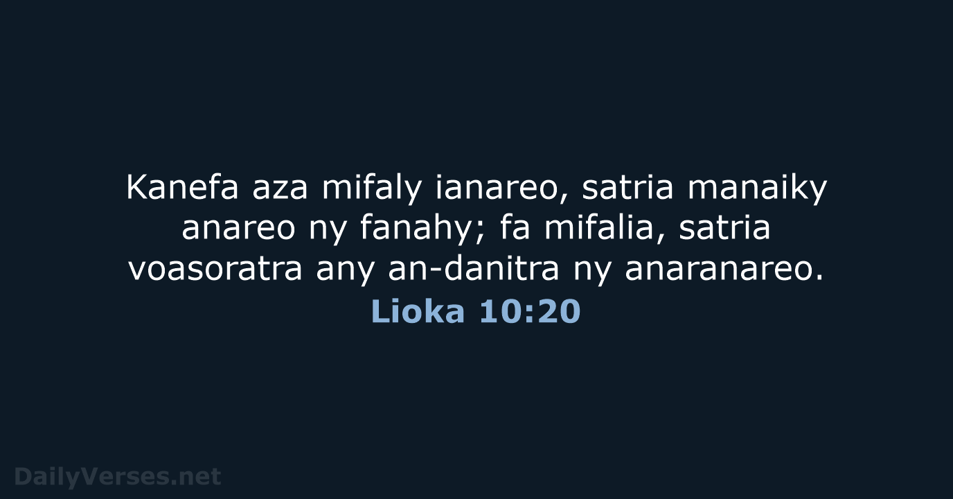 Lioka 10:20 - MG1865