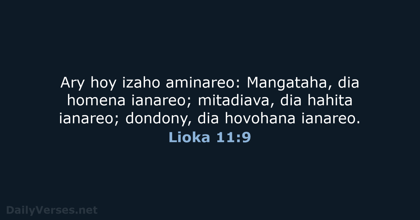 Lioka 11:9 - MG1865