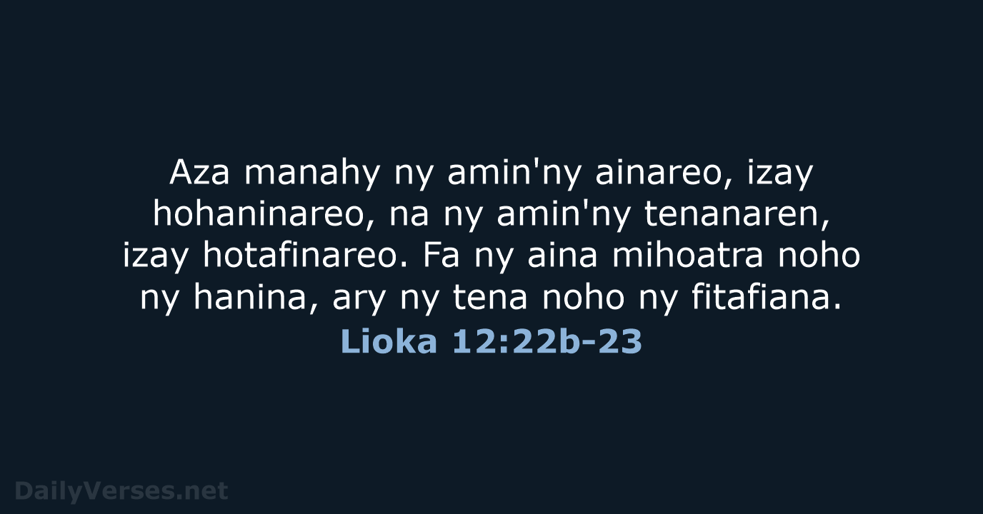 Lioka 12:22b-23 - MG1865