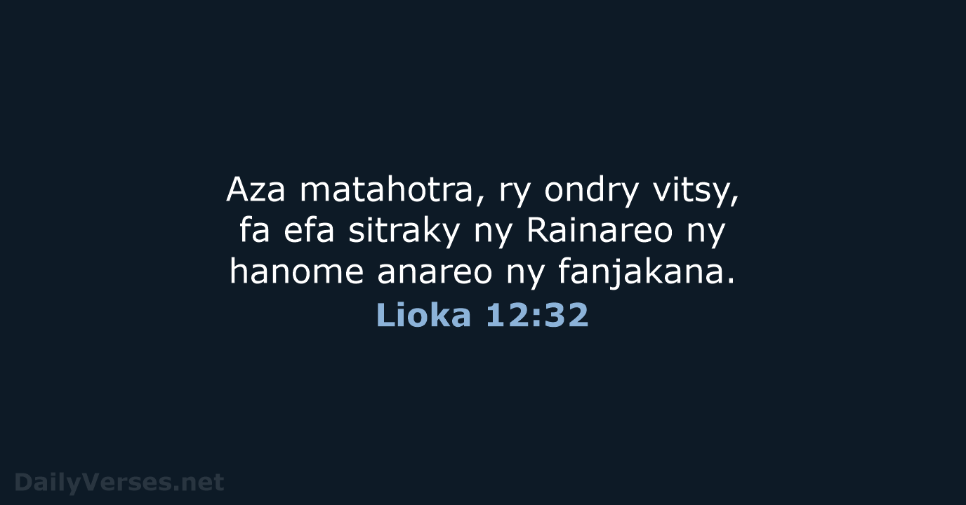 Lioka 12:32 - MG1865