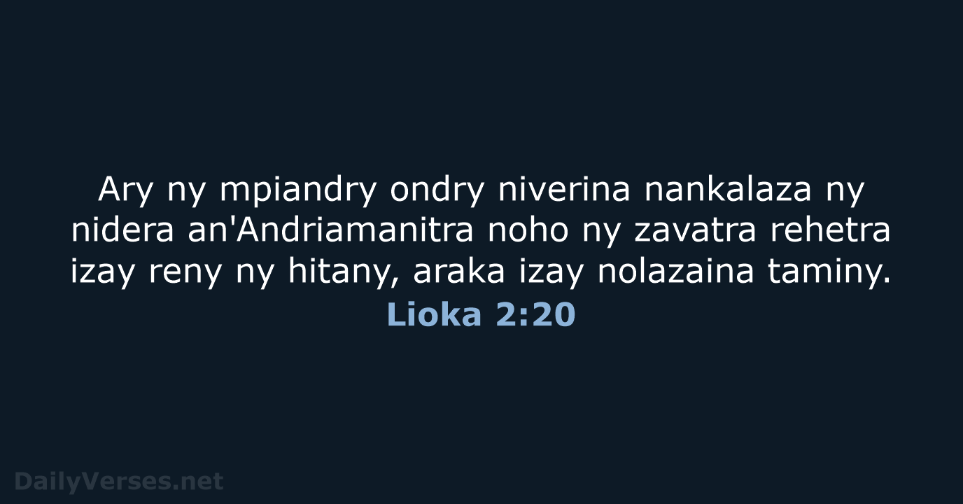 Lioka 2:20 - MG1865