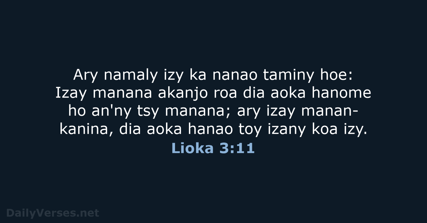Lioka 3:11 - MG1865