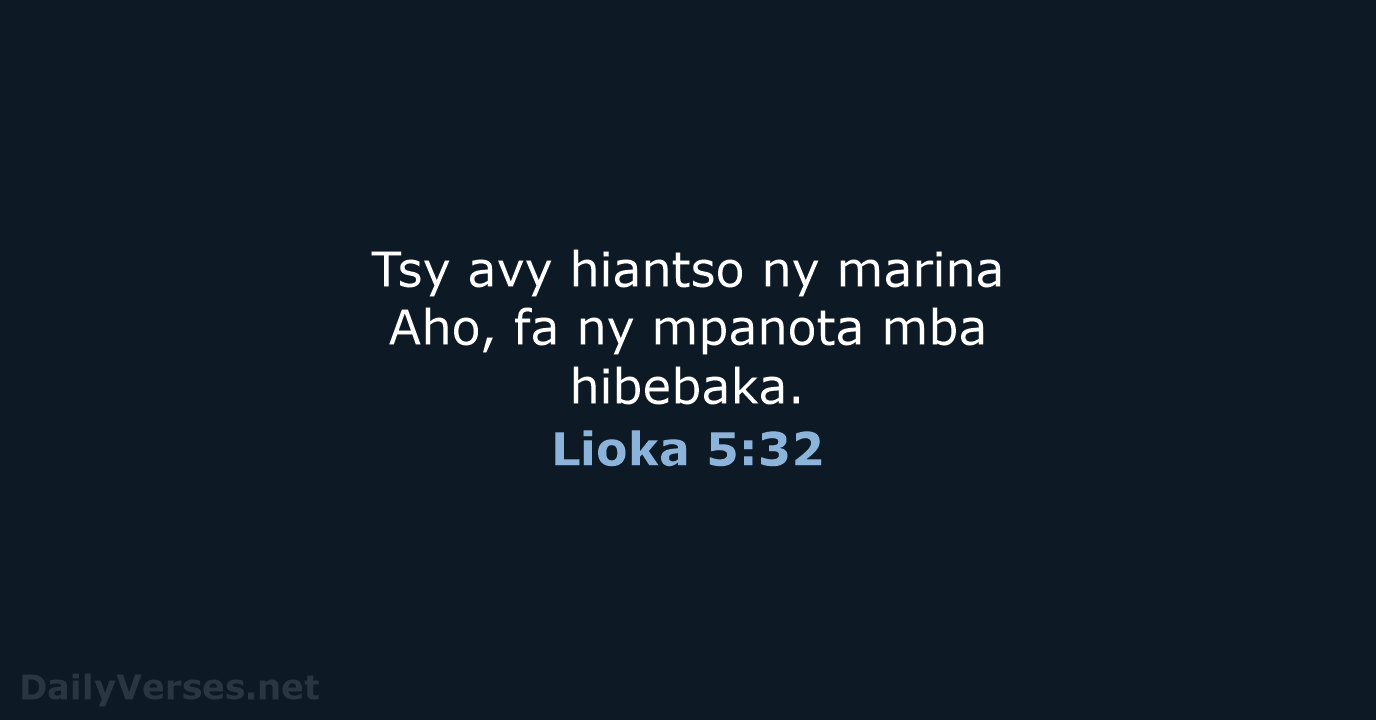 Lioka 5:32 - MG1865