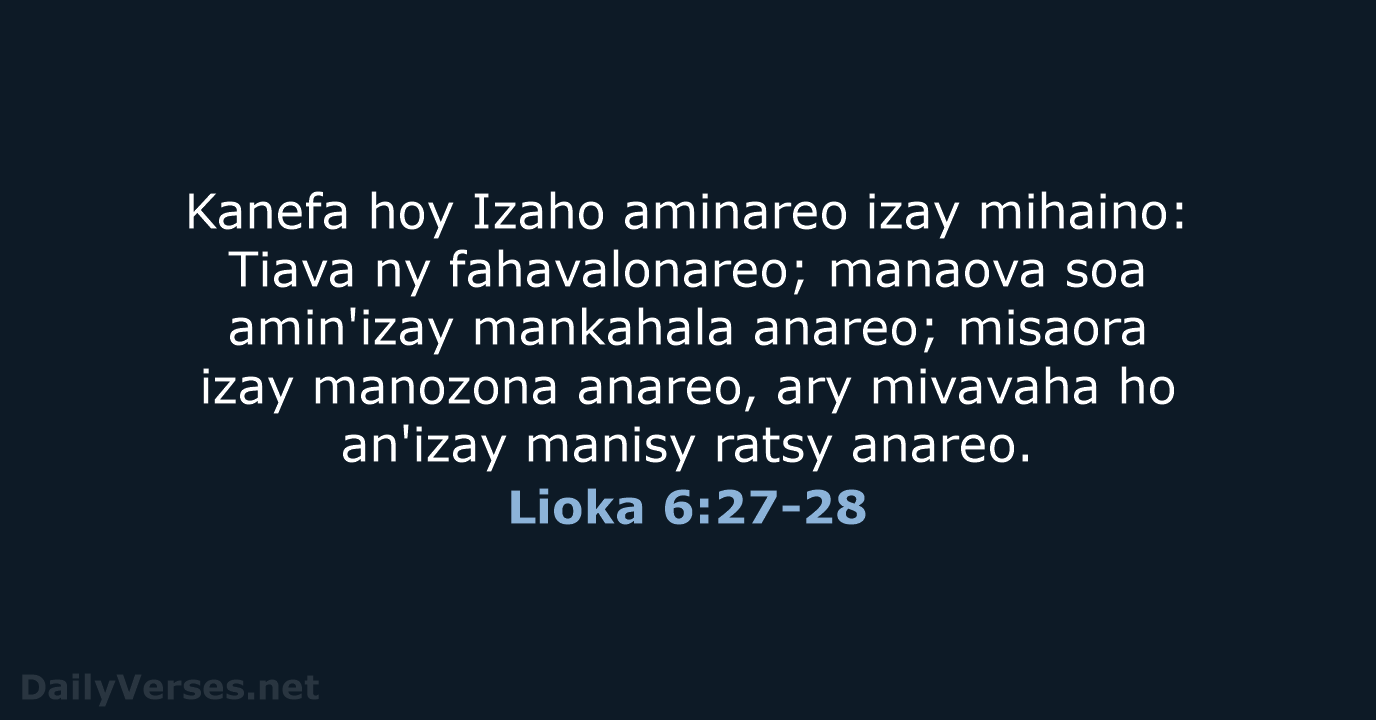 Lioka 6:27-28 - MG1865