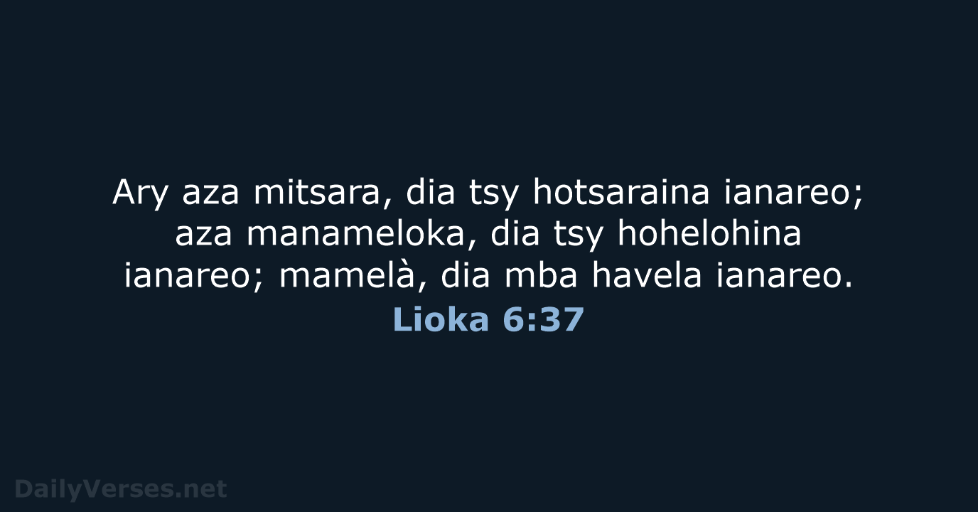 Lioka 6:37 - MG1865