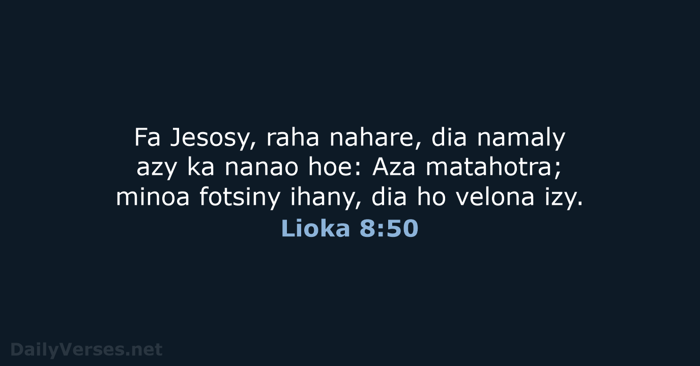 Lioka 8:50 - MG1865