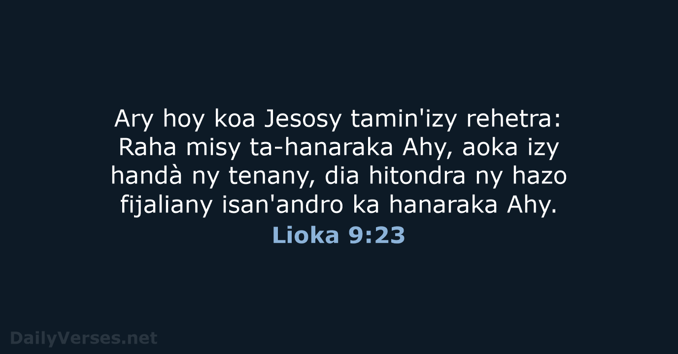 Lioka 9:23 - MG1865