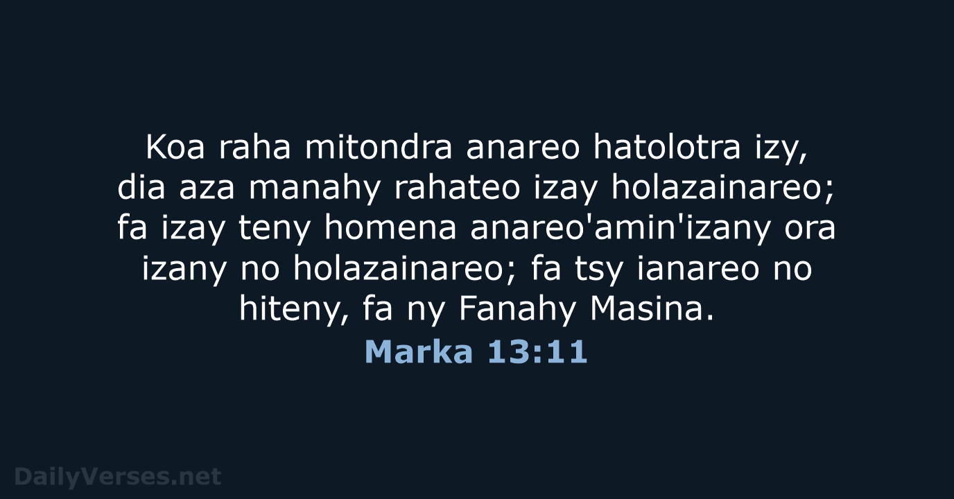 Marka 13:11 - MG1865