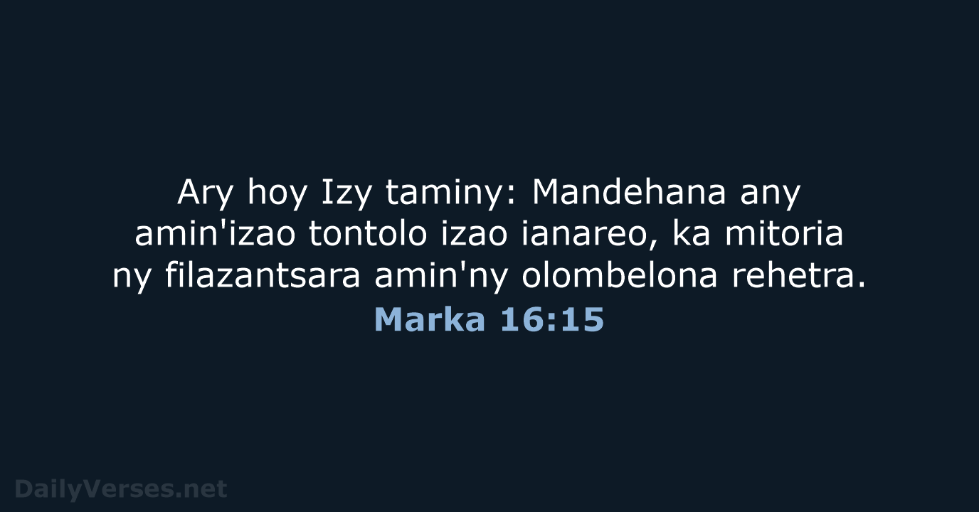Marka 16:15 - MG1865