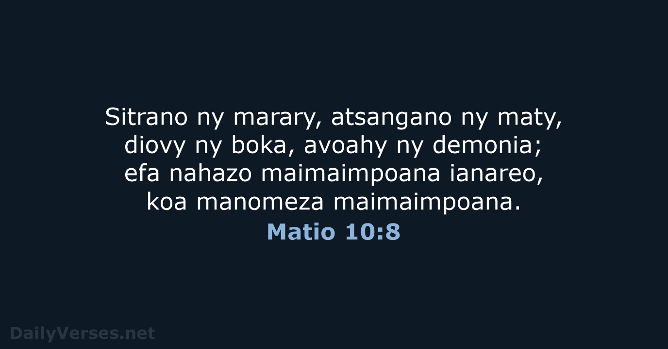 Matio 10:8 - MG1865