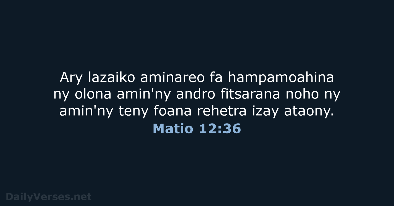 Matio 12:36 - MG1865