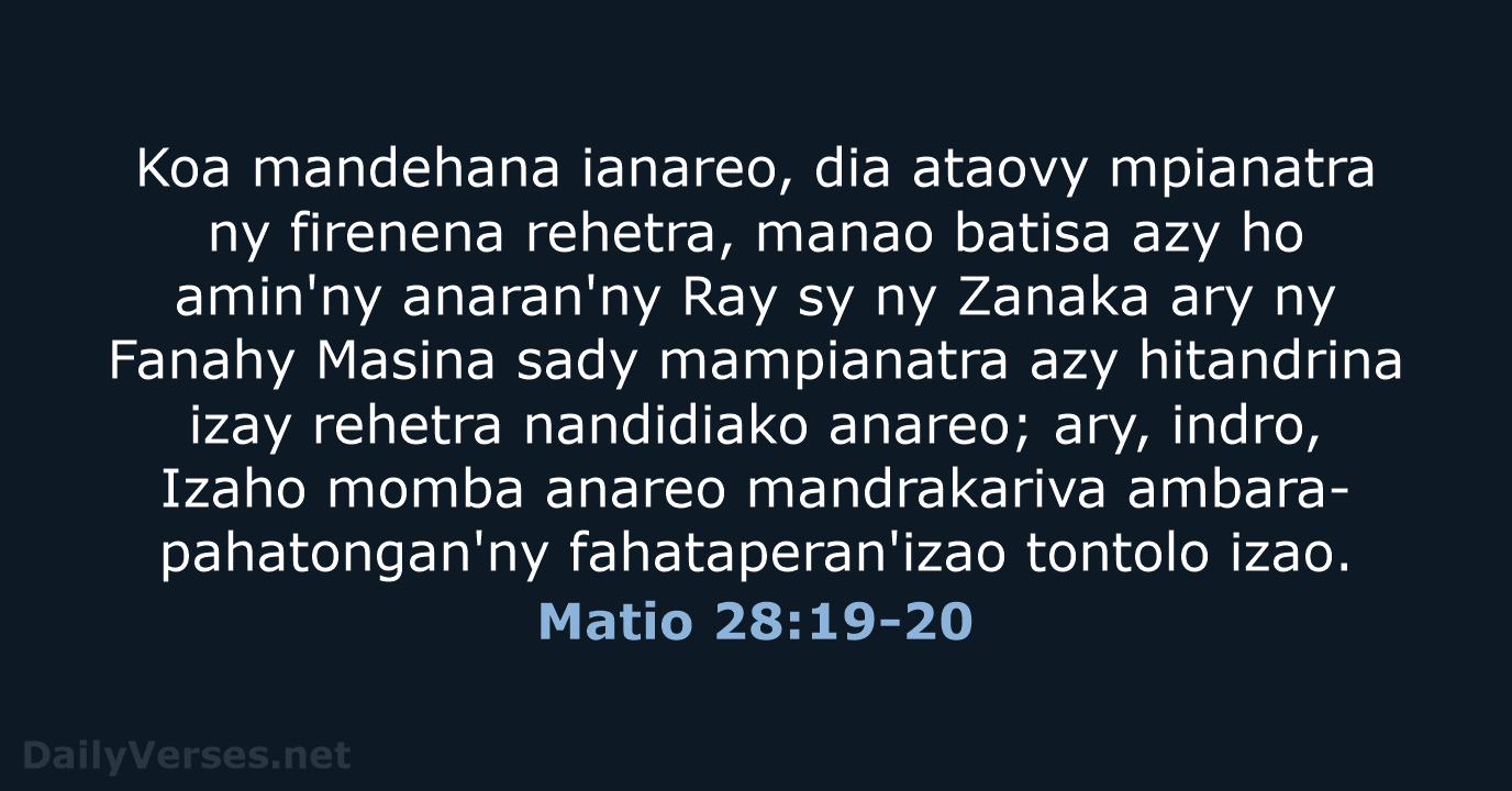 Matio 28:19-20 - MG1865