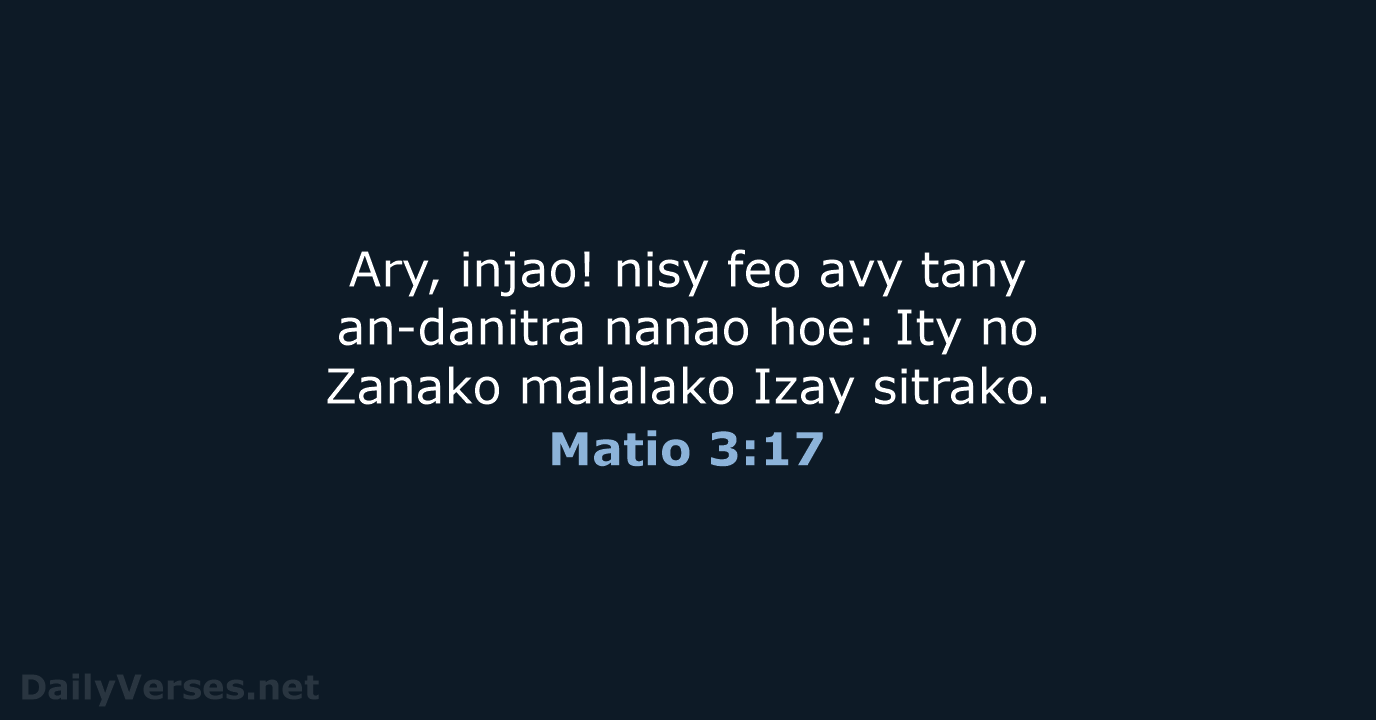 Matio 3:17 - MG1865