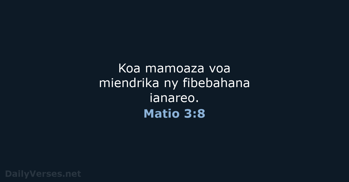 Matio 3:8 - MG1865