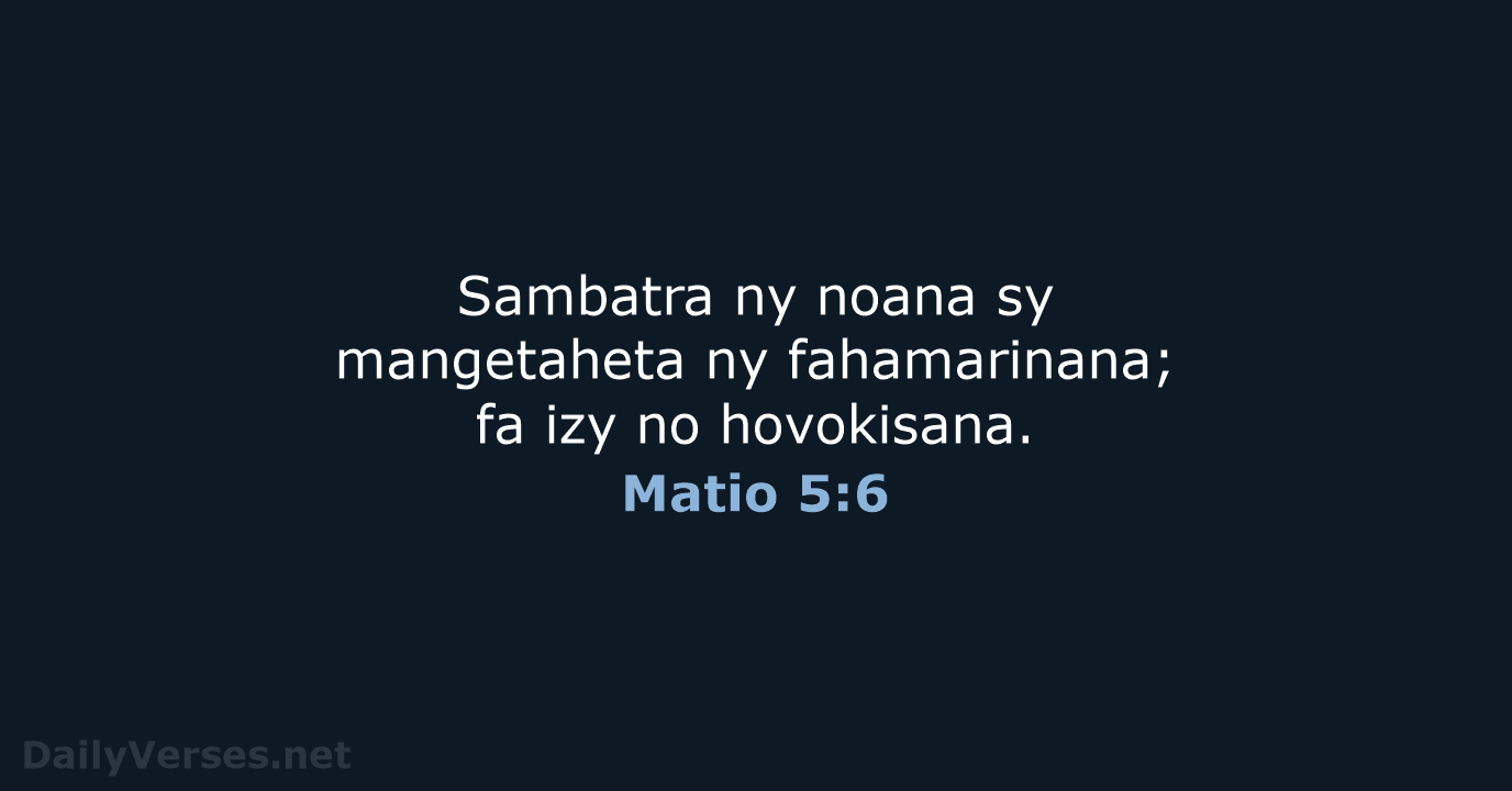 Matio 5:6 - MG1865
