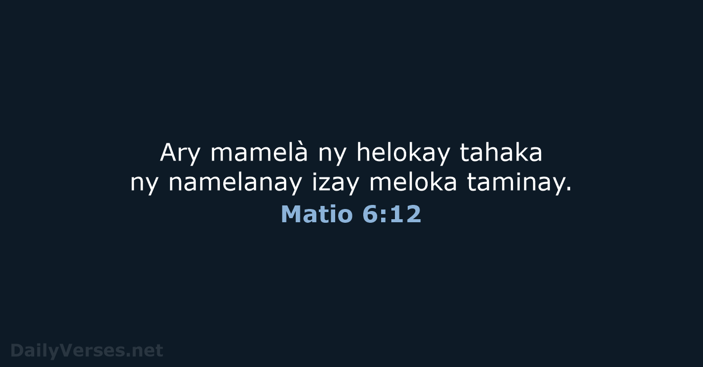 Matio 6:12 - MG1865