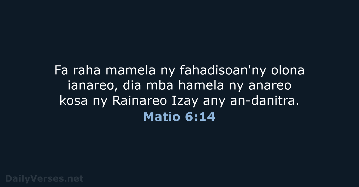 Matio 6:14 - MG1865