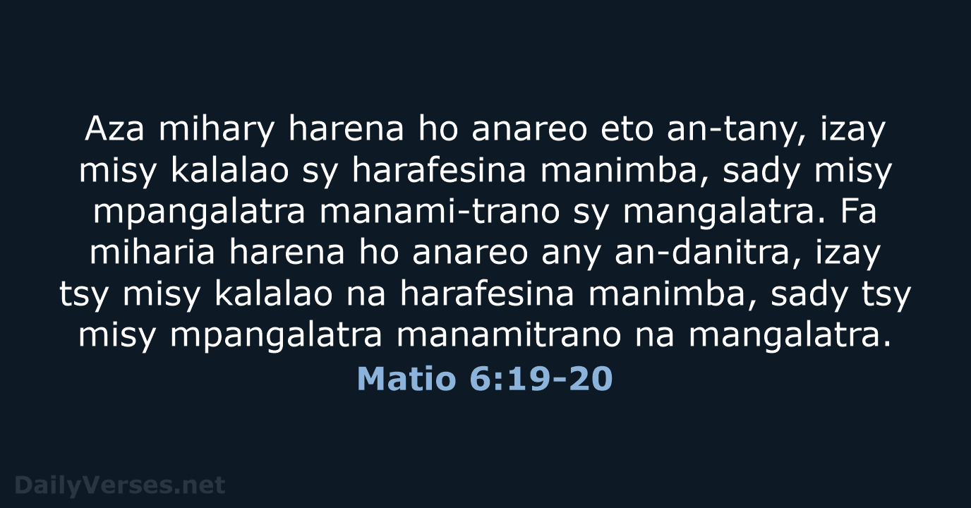 Matio 6:19-20 - MG1865