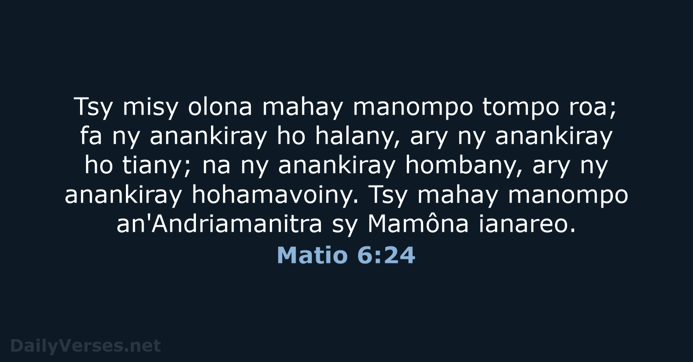 Matio 6:24 - MG1865