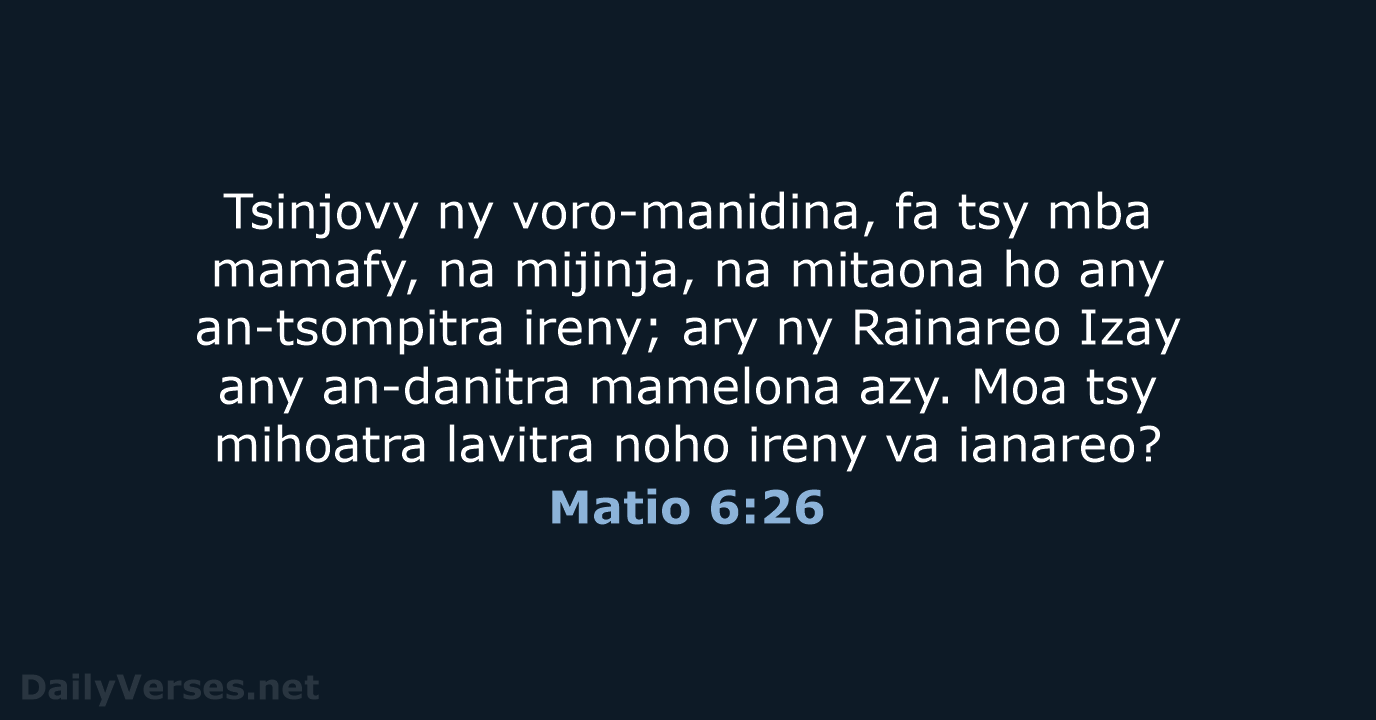 Matio 6:26 - MG1865