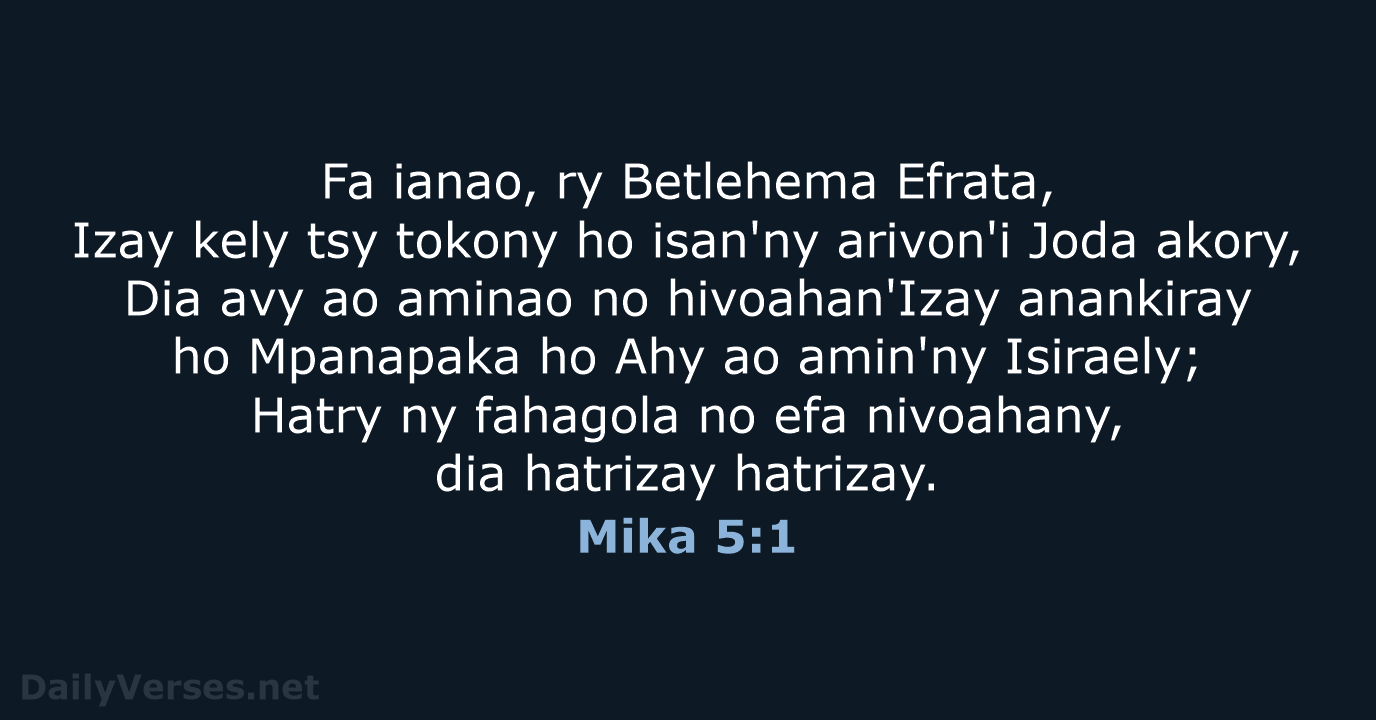 Mika 5:1 - MG1865